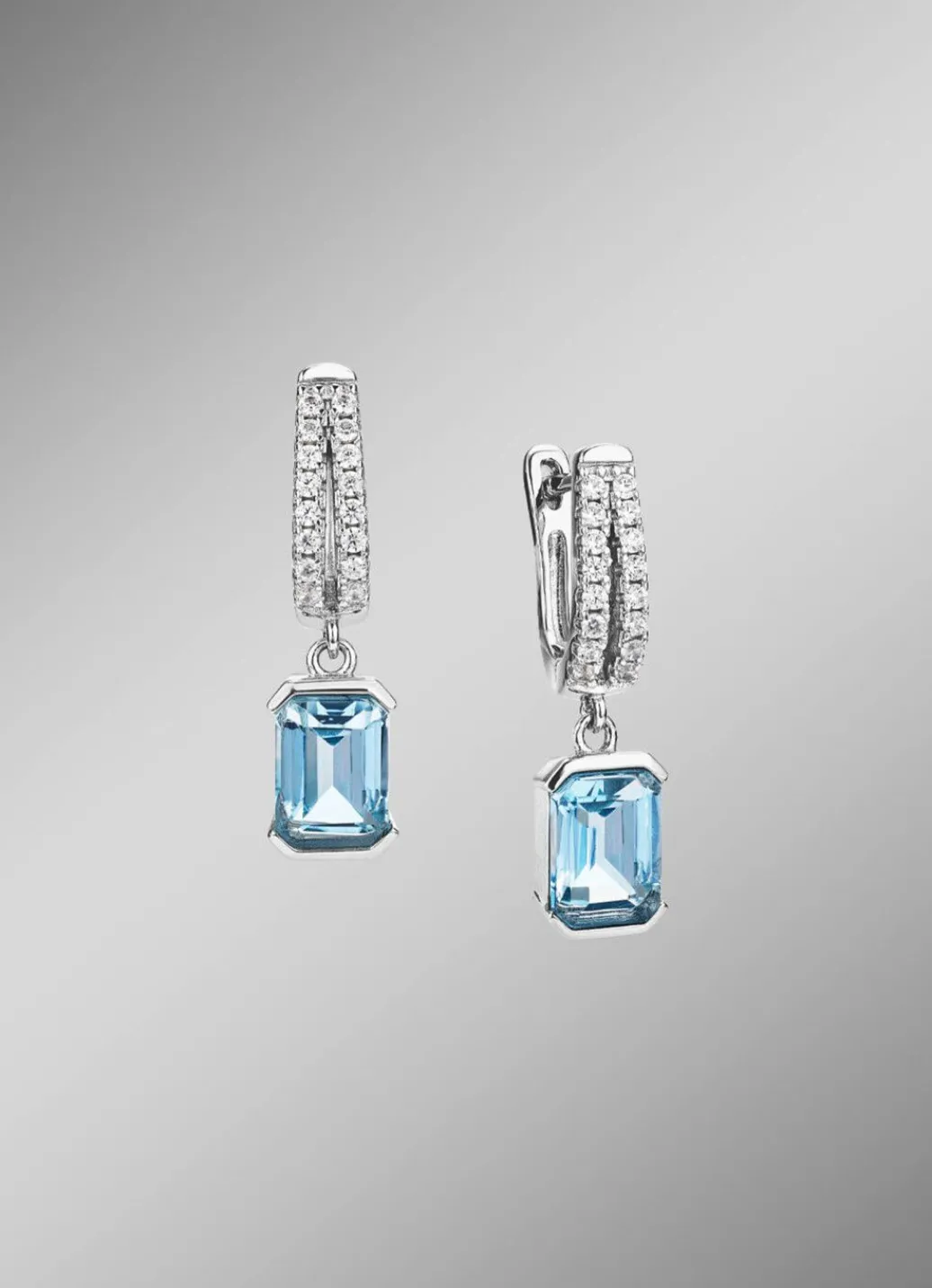 Discount Funkelnde Eleganz für Ihre Ohren: Ohrringe mit Blautopas Damen Ohrschmuck