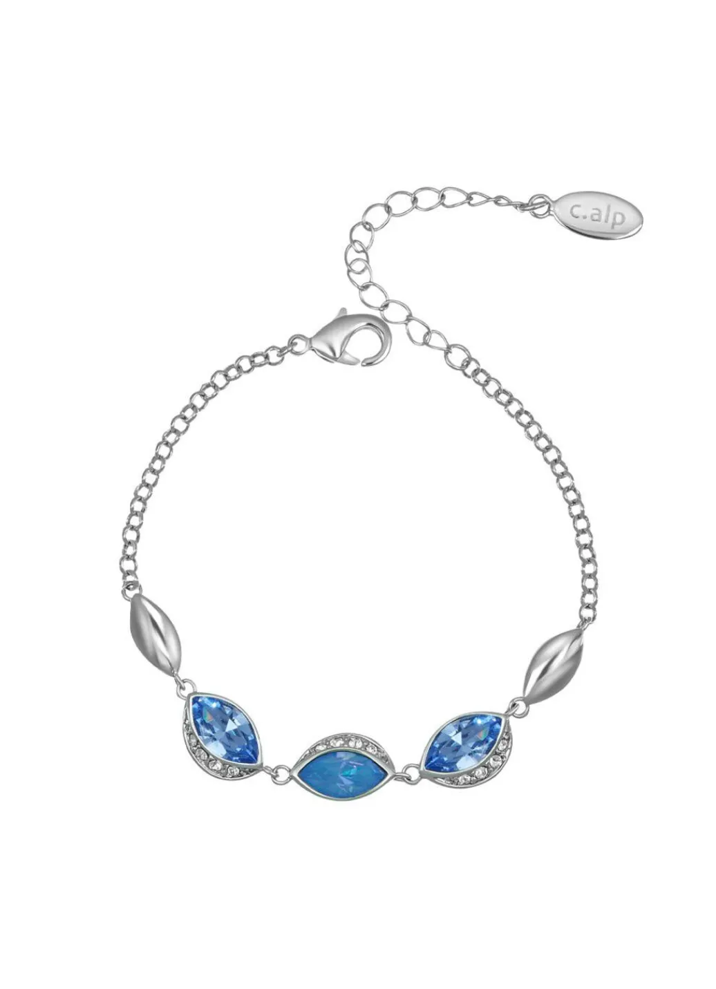 New Funkelnde Eleganz in Blau – Armband mit Swarovski-Kristalle Damen Modeschmuck|Armbänder