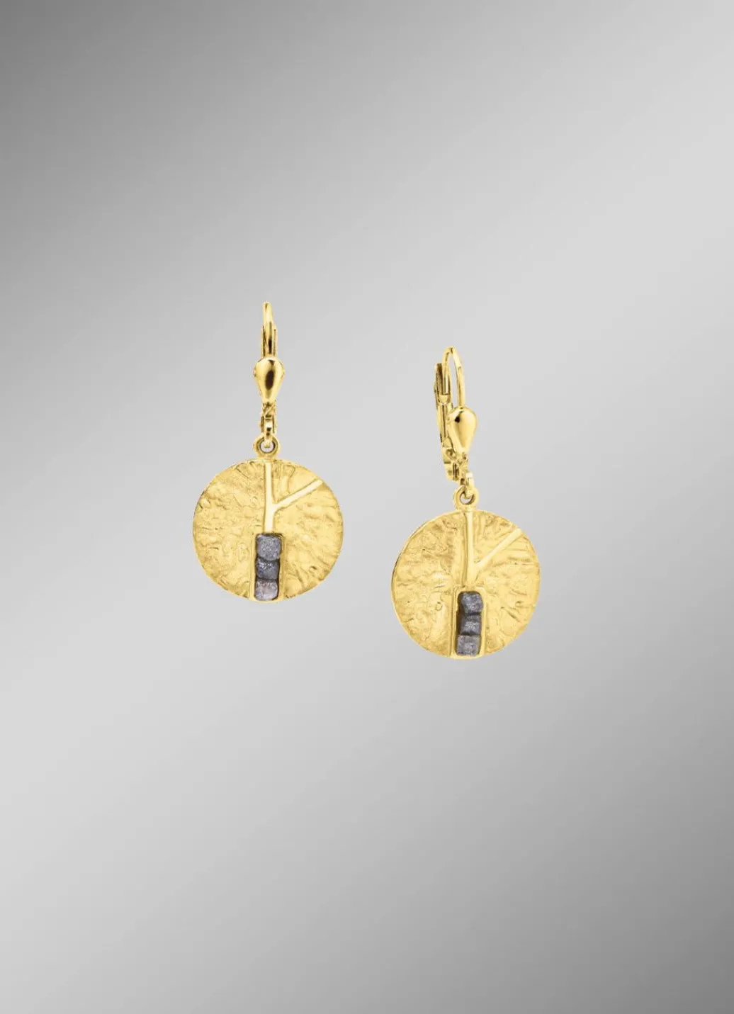 Damen Mona Ohrschmuck<Funkelnde Raffinesse: Ohrringe mit 6 Roh-Diamanten