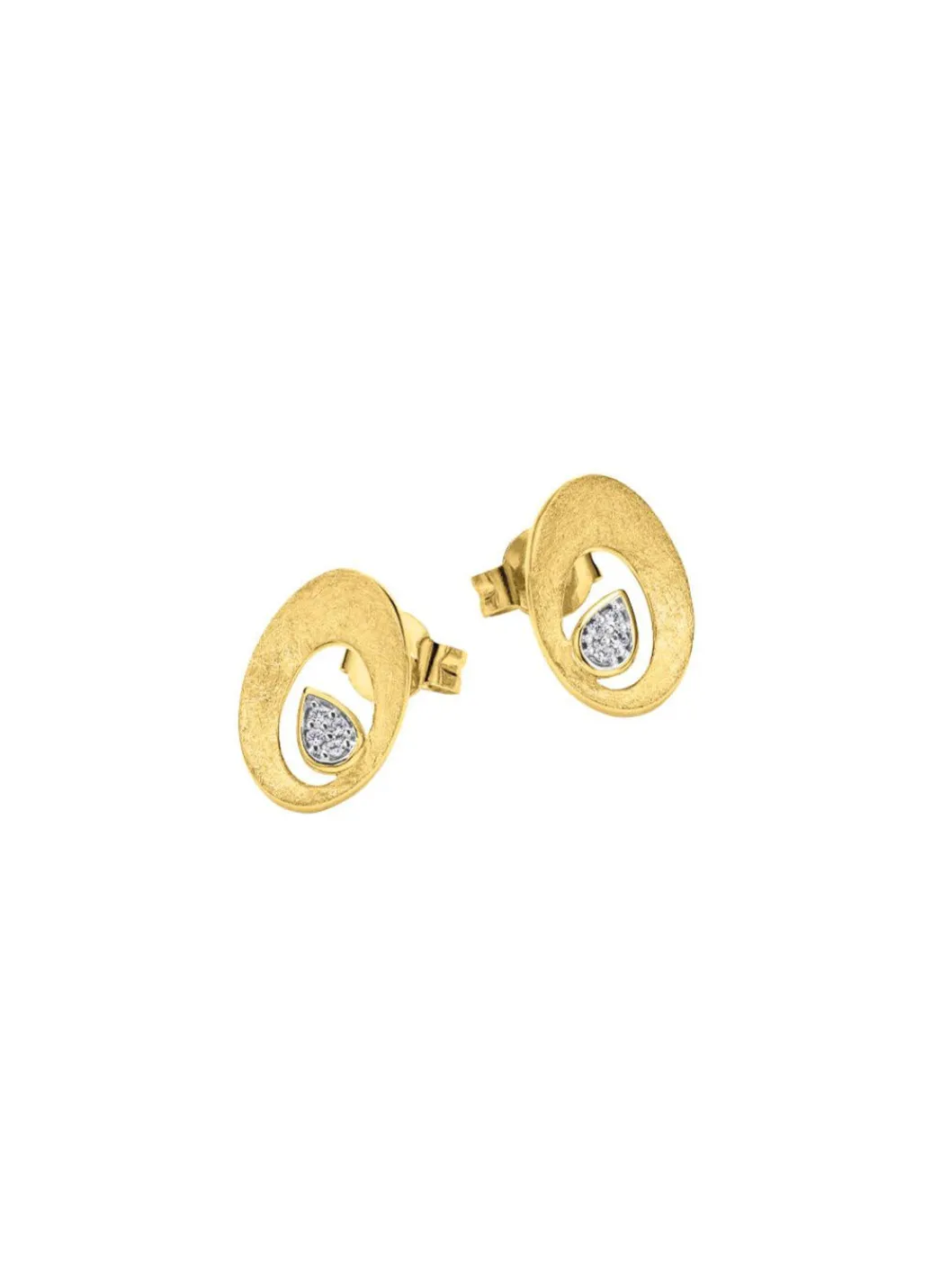 Outlet Funkelnder Glanz: Ohrstecker mit 8 Brillanten Damen Ohrschmuck