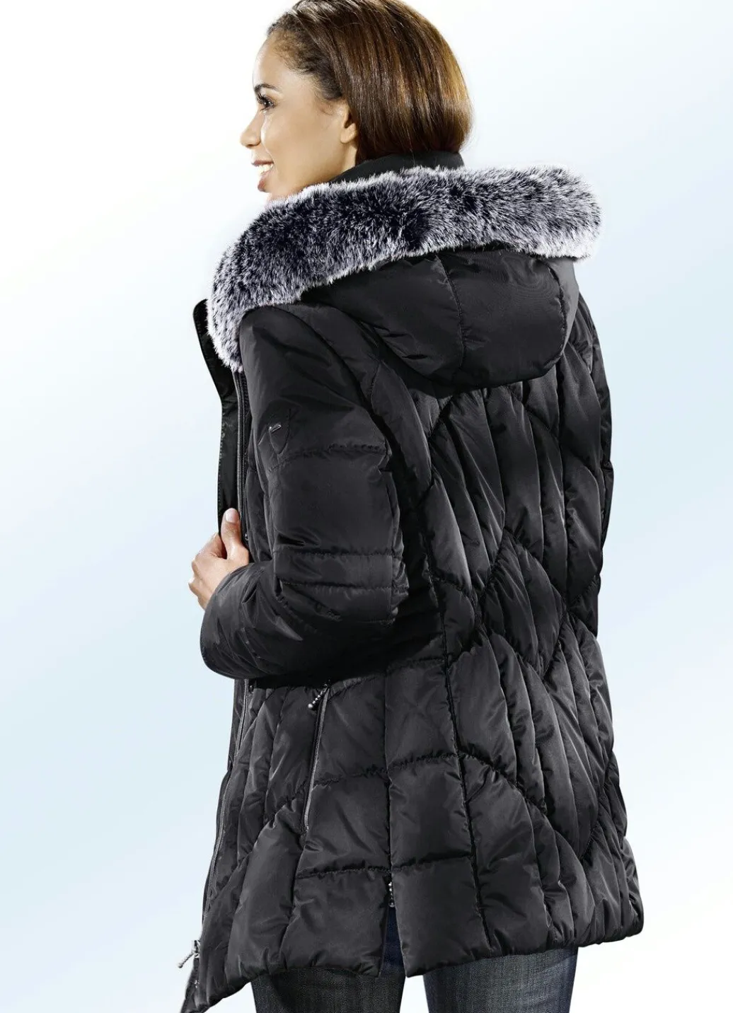 Damen Mona Winterjacken|Funktionsjacken<Funktionsjacke mit abnehmbarem Kunstpelz-Besatz