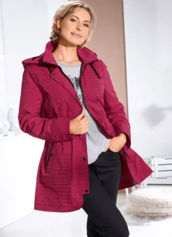 Damen Mona Übergangsjacken|Funktionsjacken<Funktionsjacke mit dezentem Streifendessin