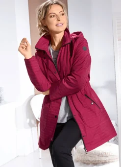 Damen Mona Übergangsjacken|Funktionsjacken<Funktionsjacke mit dezentem Streifendessin