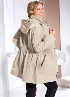 Damen Mona Übergangsjacken|Funktionsjacken<Funktionsjacke mit dezentem Streifendessin