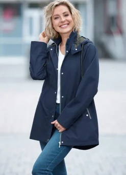 Damen Mona Funktionsjacken<Funktionsjacke mit kleinem Regenschild an der abnehmbaren Kapuze