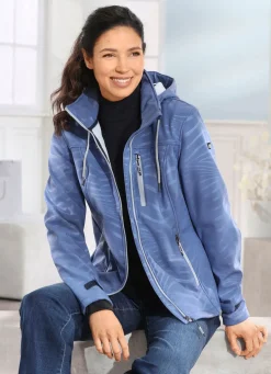 Damen Mona Funktionsjacken<Funktionsjacke mit Regenschild an der Kapuze