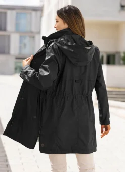 Damen Mona Funktionsjacken<Funktions-Kurzmantel in Trench-Optik