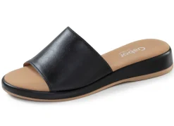 Best Gabor, elegante Damen-Pantoletten, Weite G, mit Gummizug Damen Pantoletten