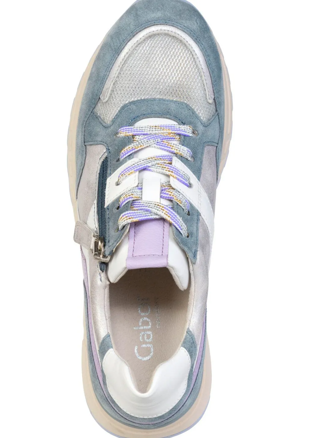 Hot Gabor, trendige Damen-Sneaker, Weite H, mit herausnehmbarem Fußbett Damen Sneaker & Sportschuhe|Schnürschuhe