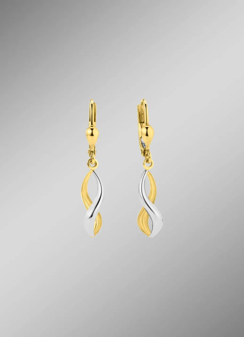 Damen Mona Ohrschmuck<Gedrehte Ohrringe in Bicolor