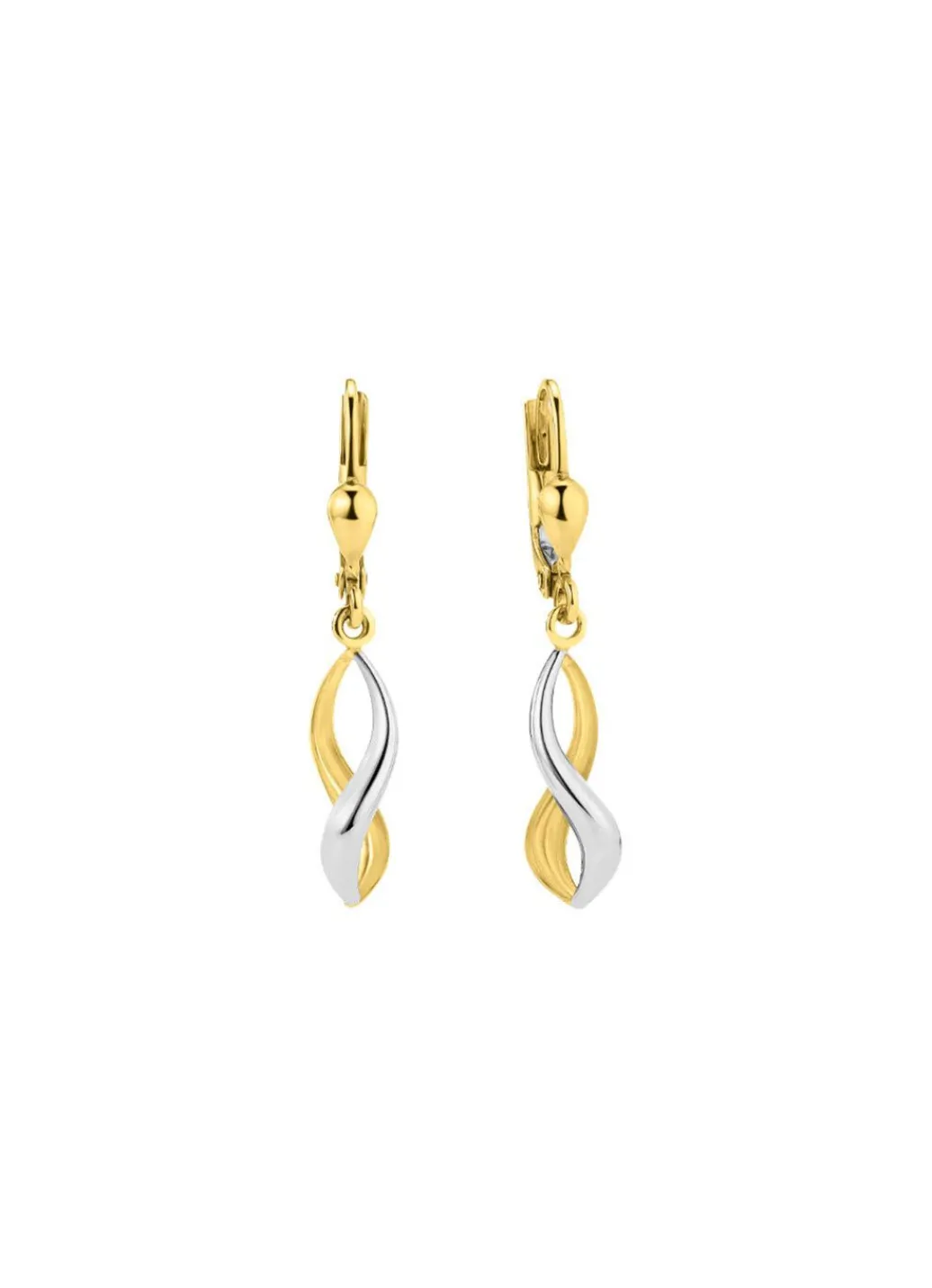 Damen Mona Ohrschmuck<Gedrehte Ohrringe in Bicolor