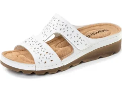 Online Gemini, bequeme Damen-Pantoletten, Weite G, mit Klettverschluss Damen Pantoletten
