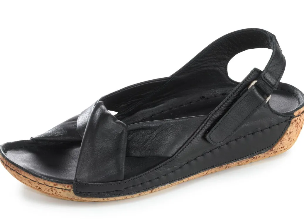 Online Gemini, bequeme Damen-Sandalen, Weite G, mit Gummizug Damen Sandalen