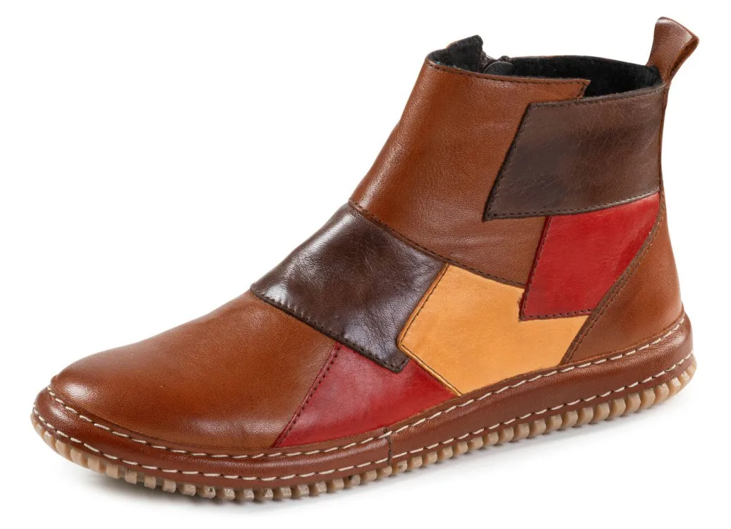New Gemini Bootie im Patchwork-Stil Damen Stiefel & Stiefeletten