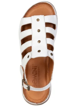 Outlet Gemini, klassische Damen-Sandalen, Weite G, aus Leder Damen Sandalen