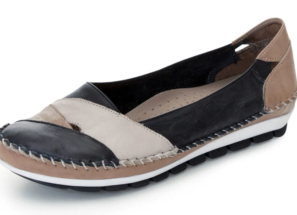 New Gemini, klassische Damen-Slipper, Weite G, mit herausnehmbarem Fußbett Damen Slipper