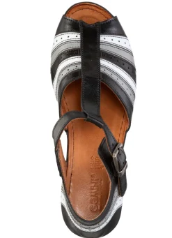 Outlet Gemini, modische Damen-Sandaletten, Weite G, mit Gummizug Damen Sandalen