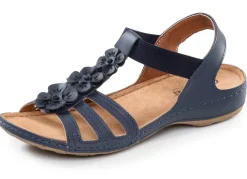 Discount Gemini, modische Damen-Sandalen, Weite G, mit Blüten-Applikationen Damen Sandalen