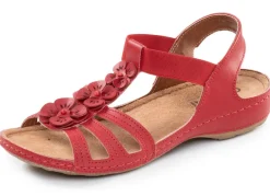 Online Gemini, modische Damen-Sandalen, Weite G, mit Blüten-Applikationen Damen Sandalen