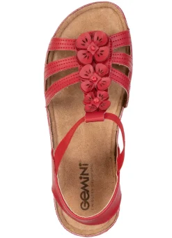 Online Gemini, modische Damen-Sandalen, Weite G, mit Blüten-Applikationen Damen Sandalen