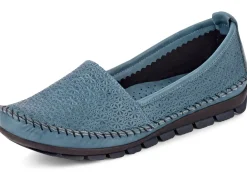 Clearance Gemini Mokassin-Slipper mit toller Prägung Damen Slipper