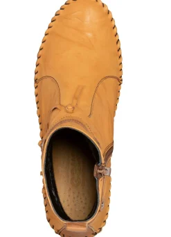 Sale Gemini Mokassin-Stiefelette mit Knitter-Struktur Damen Stiefel & Stiefeletten