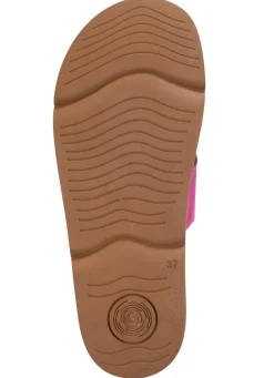 Outlet Gemini Pantolette aus Nappaleder mit Perforation Damen Pantoletten
