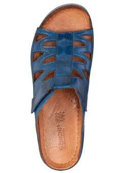 New Gemini Pantolette aus teilweise schattiertem Rind-Nappaleder Damen Pantoletten
