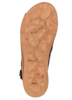 Online Gemini Sandale aus perforiertem, geprägtem Nappaleder Damen Sandalen