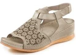 New Gemini Sandale aus schattiertem Nappaleder mit Prägung Damen Sandalen