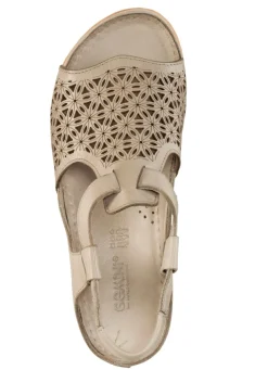 New Gemini Sandale aus schattiertem Nappaleder mit Prägung Damen Sandalen