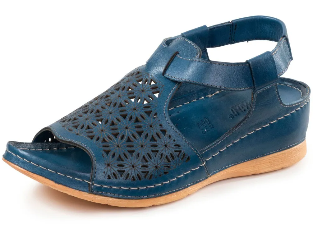 Sale Gemini Sandale aus schattiertem Nappaleder mit Prägung Damen Sandalen