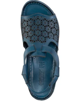Sale Gemini Sandale aus schattiertem Nappaleder mit Prägung Damen Sandalen