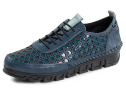 Online Gemini Schnürschuh aus gelochtem Nappaleder Damen Schnürschuhe