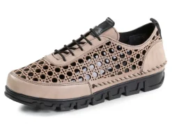 New Gemini Schnürschuh aus gelochtem Nappaleder Damen Schnürschuhe