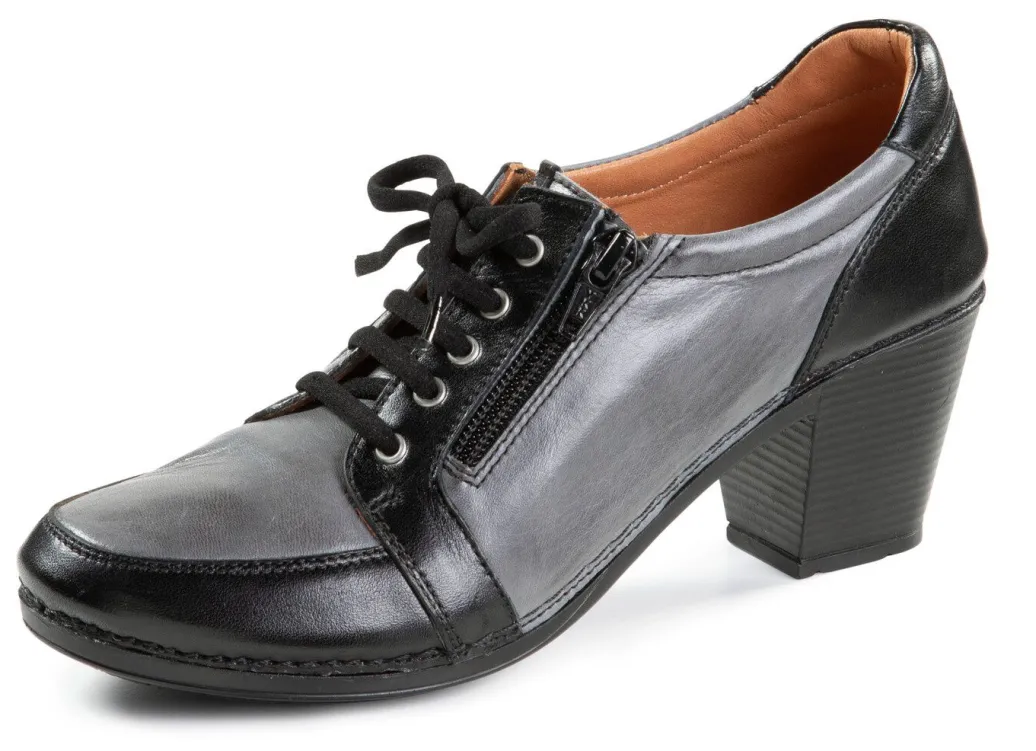 Outlet Gemini Schnür-Trotteur aus teilweise schattiertem Nappaleder Damen Pumps