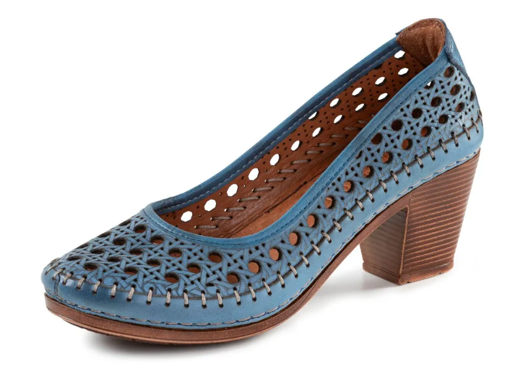 Clearance Gemini, sommerliche Damen-Pumps, Weite G, aus Leder Damen Pumps