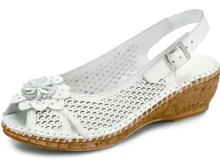 New Gemini, sommerliche Damen-Sandaletten, Weite G, mit Gummizug Damen Sandalen