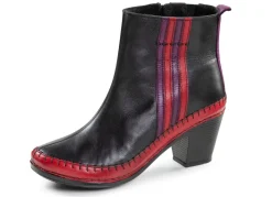 Discount Gemini Stiefelette aus Rind-Nappaleder mit Kontraststreifen Damen Stiefel & Stiefeletten