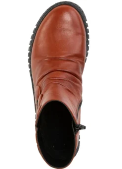Online Gemini Stiefelette mit Raffung und dekorativen Knöpfen Damen Stiefel & Stiefeletten