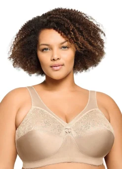 Outlet Glamorise Stütz-BH mit Spitze Damen Bh Ohne Bügel|Bh Mit Spitze
