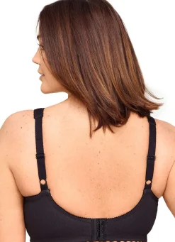 Best Glamorise Stütz-BH mit Stickereispitze Damen Bh Ohne Bügel|Bh Mit Spitze