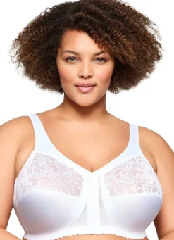 Glamorise Stütz-BH mit Vorderverschluss Damen Vorderverschluss-Bh|Bh Ohne Bügel