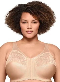 Discount Glamorise Stütz-BH mit Vorderverschluss Damen Vorderverschluss-Bh|Bh Ohne Bügel
