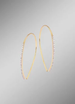Damen Mona Ohrschmuck<Glamouröse Ohrhaken mit Brillanten