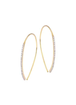 Damen Mona Ohrschmuck<Glamouröse Ohrhaken mit Brillanten
