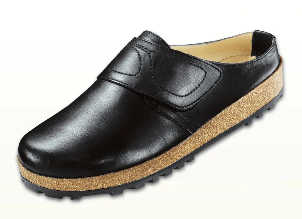 Best Haflinger-Lederclog aus weichem Rindleder Damen Sneaker & Sportschuhe|Clogs