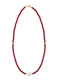Outlet Halskette mit Muschelkernperle Damen Halsketten