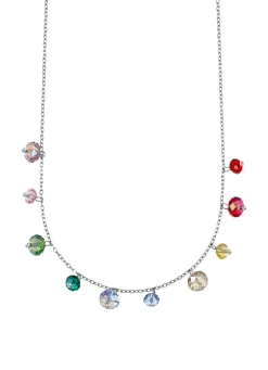Clearance Halskette mit bunten Swarovski®-Kristallen Damen Modeschmuck|Halsketten