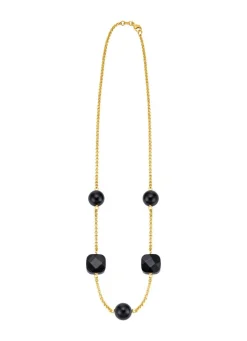 Outlet Halskette mit echtem Achat Damen Halsketten